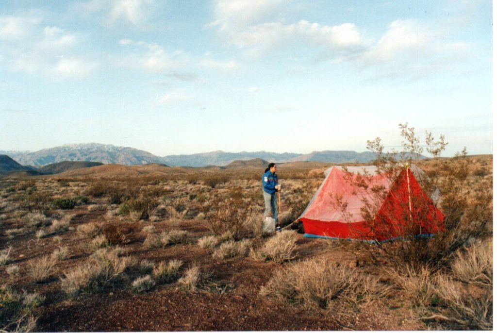 Remote Campsite Death Valley camping style