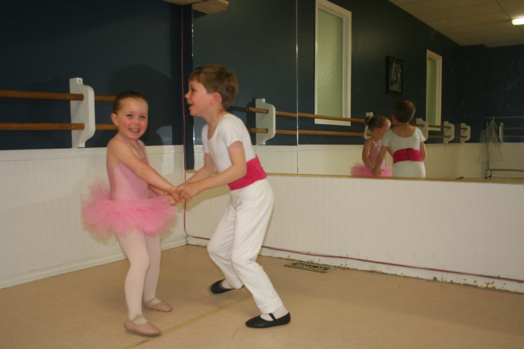 My dancing queen. Beth-Rose and Zachary at the dance studio