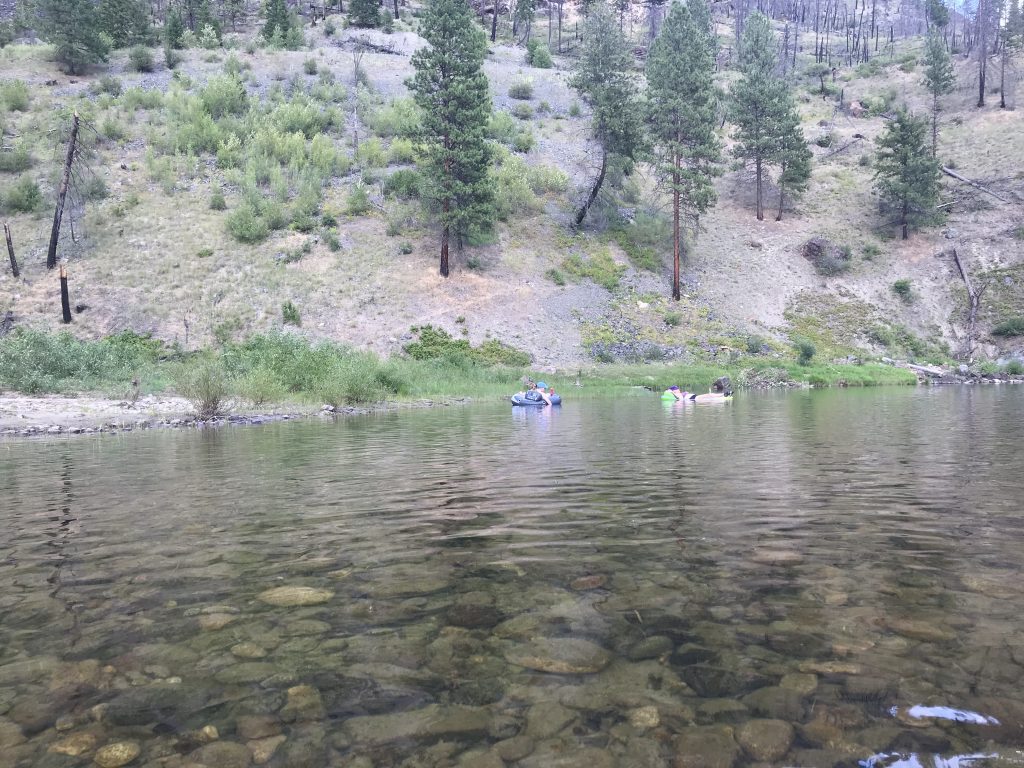Camping road trip-floating on the Kettle River
