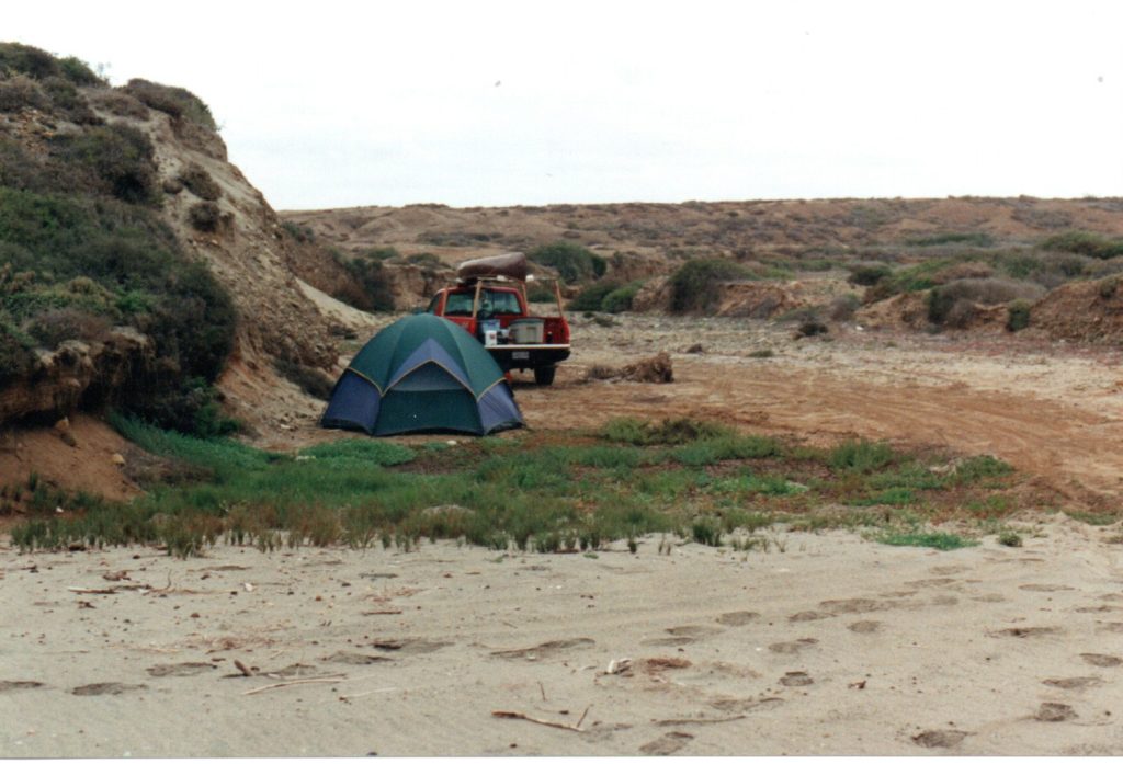 Road trip to Baja-pacific beach camp