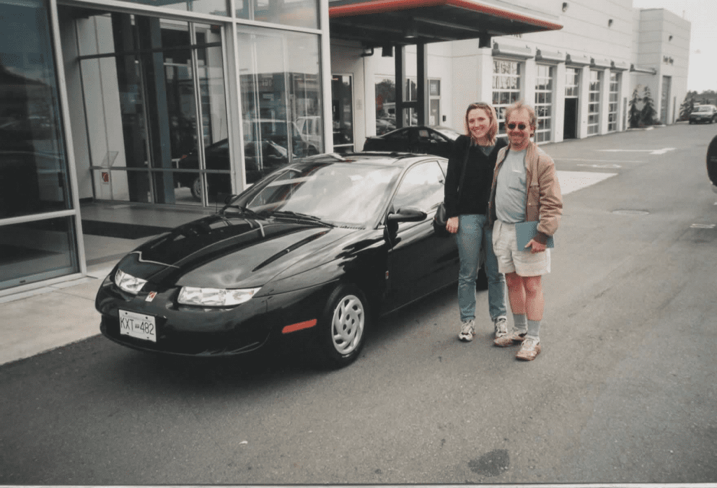 How to break in a new car-Heather and Michael with their new Saturn