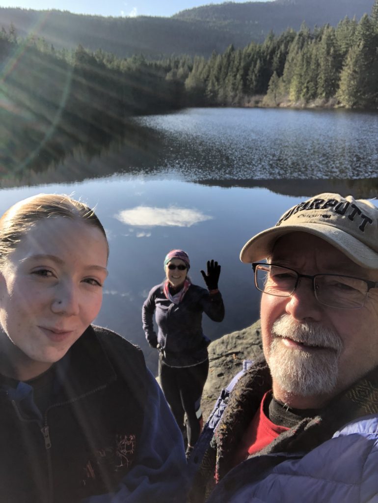 Heather, Beth-Rose and me at Heart Lake