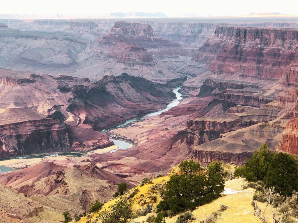 Arrived at the rim-Grand Canyon looking north from Desert View Lookout