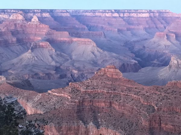 Grand Canyon at sunset-arrived at the rim