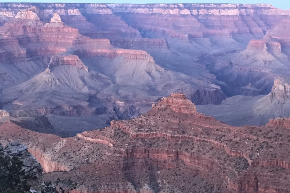 Grand Canyon at sunset-arrived at the rim