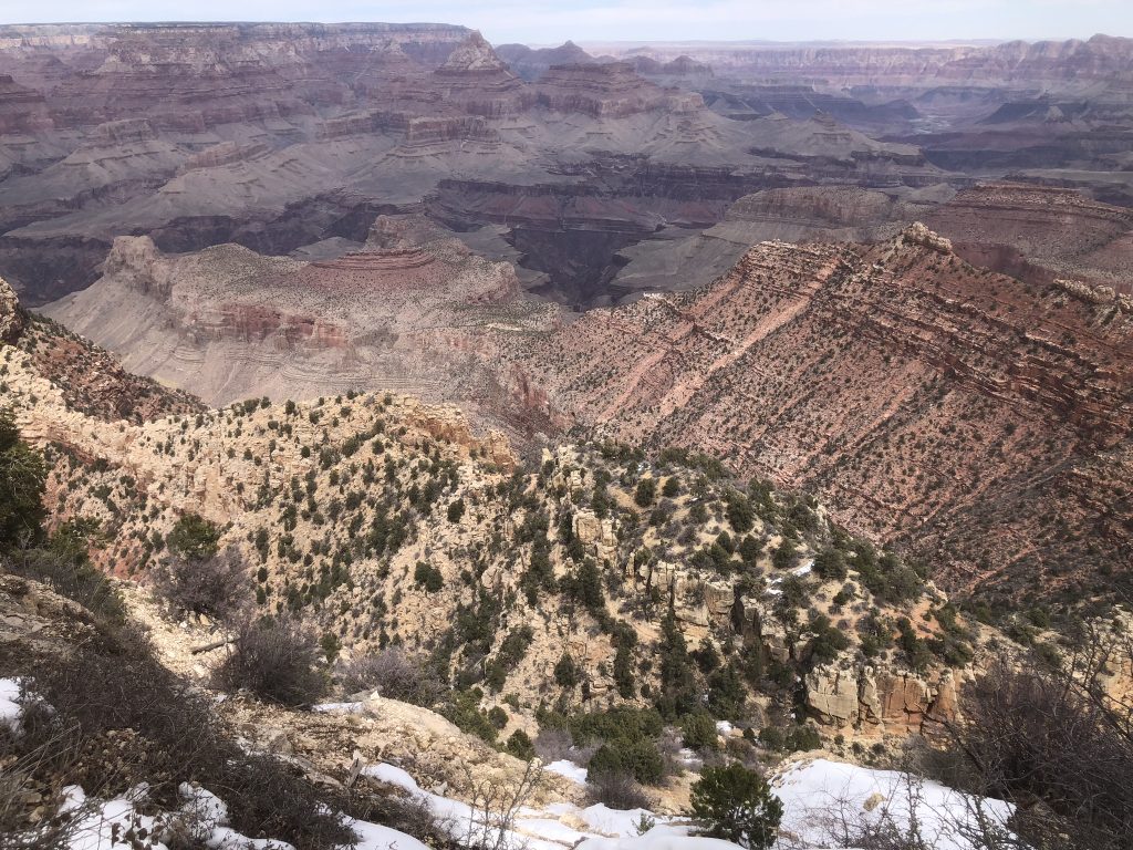 hike to the bottom. From Grandview Trail looking toward Horseshoe Mesa