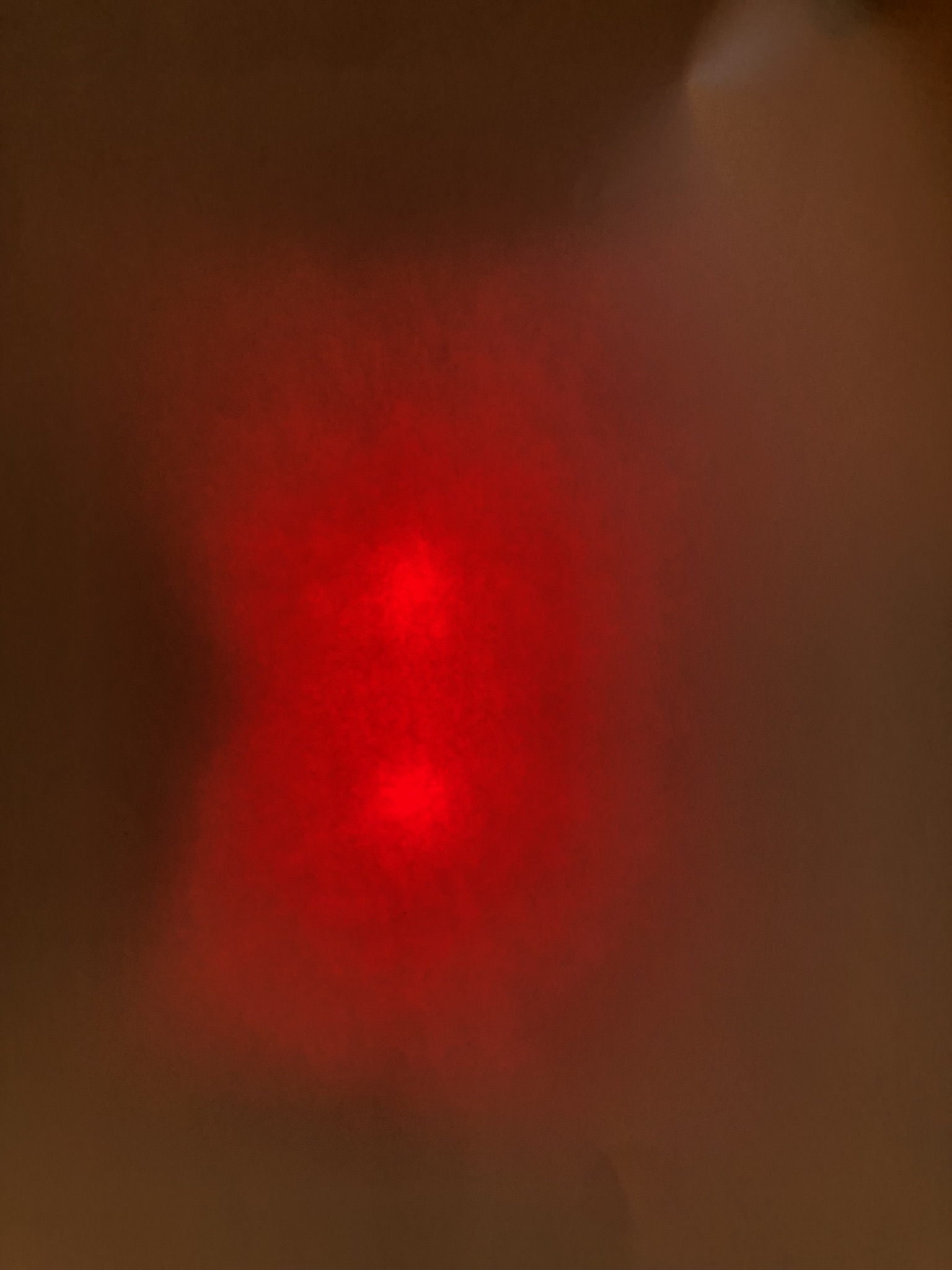 first winter driving-taillights in the snow.