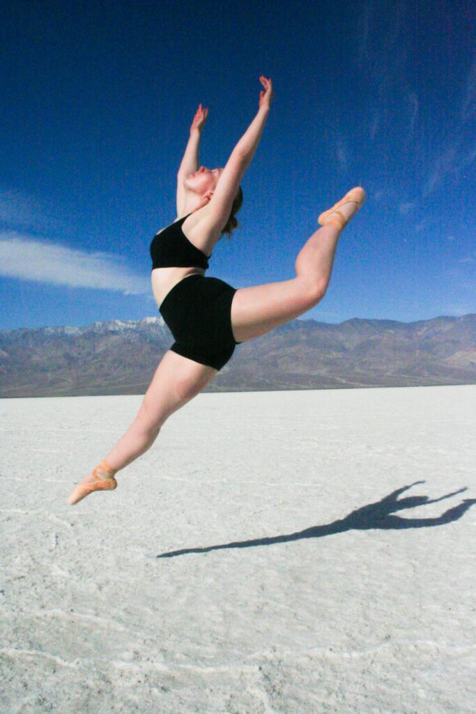 Death Valley Road Trip-dancing at Badwater Basin
